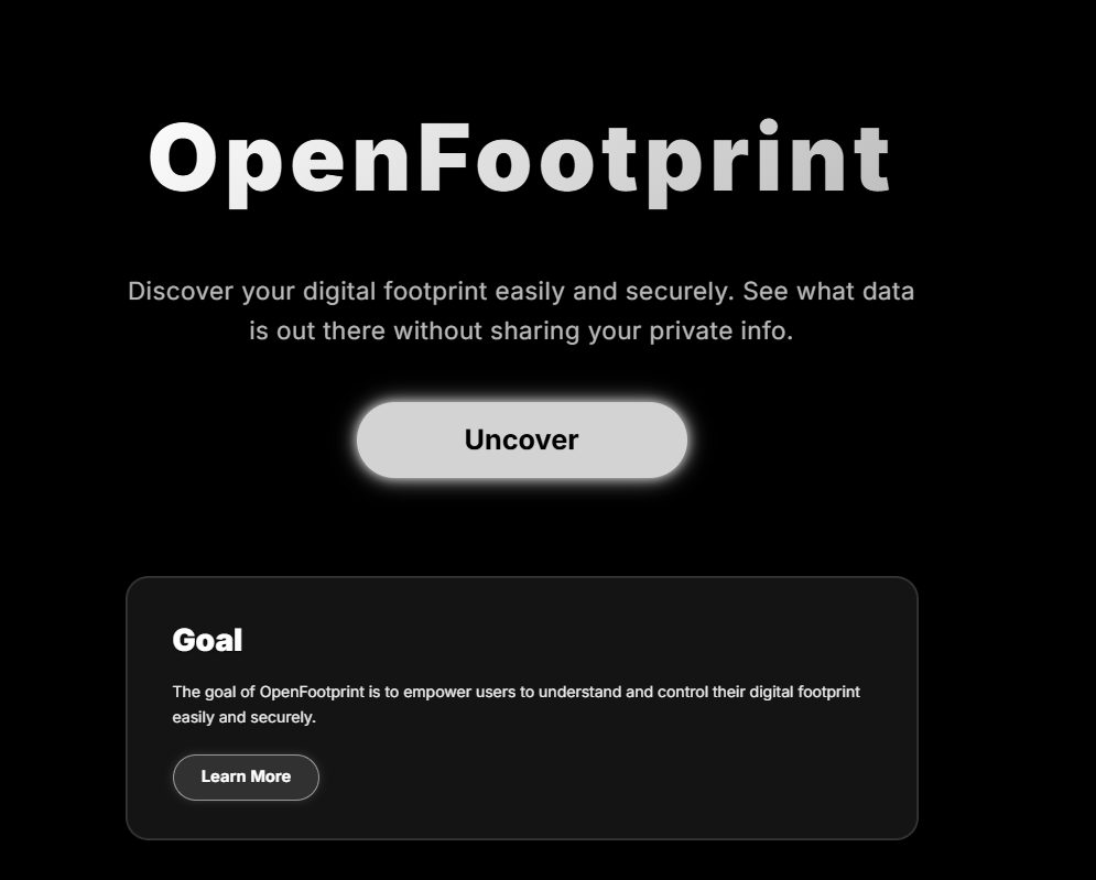 OpenFootprint Screenshot